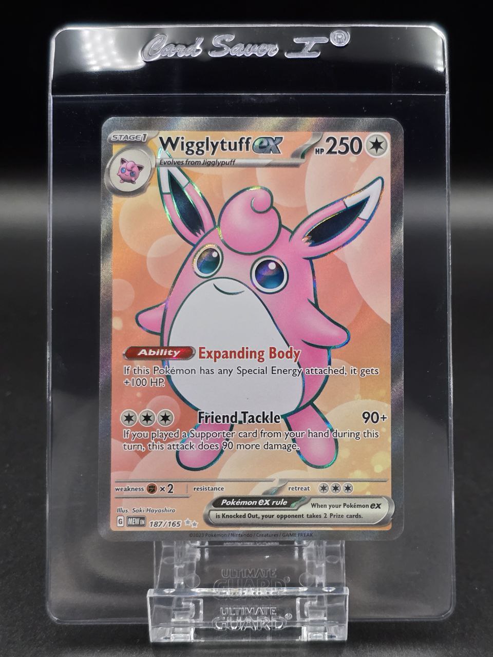 Wigglytuff ex #187 Scarlet & Violet 151 MEW NM / 🇬🇧
