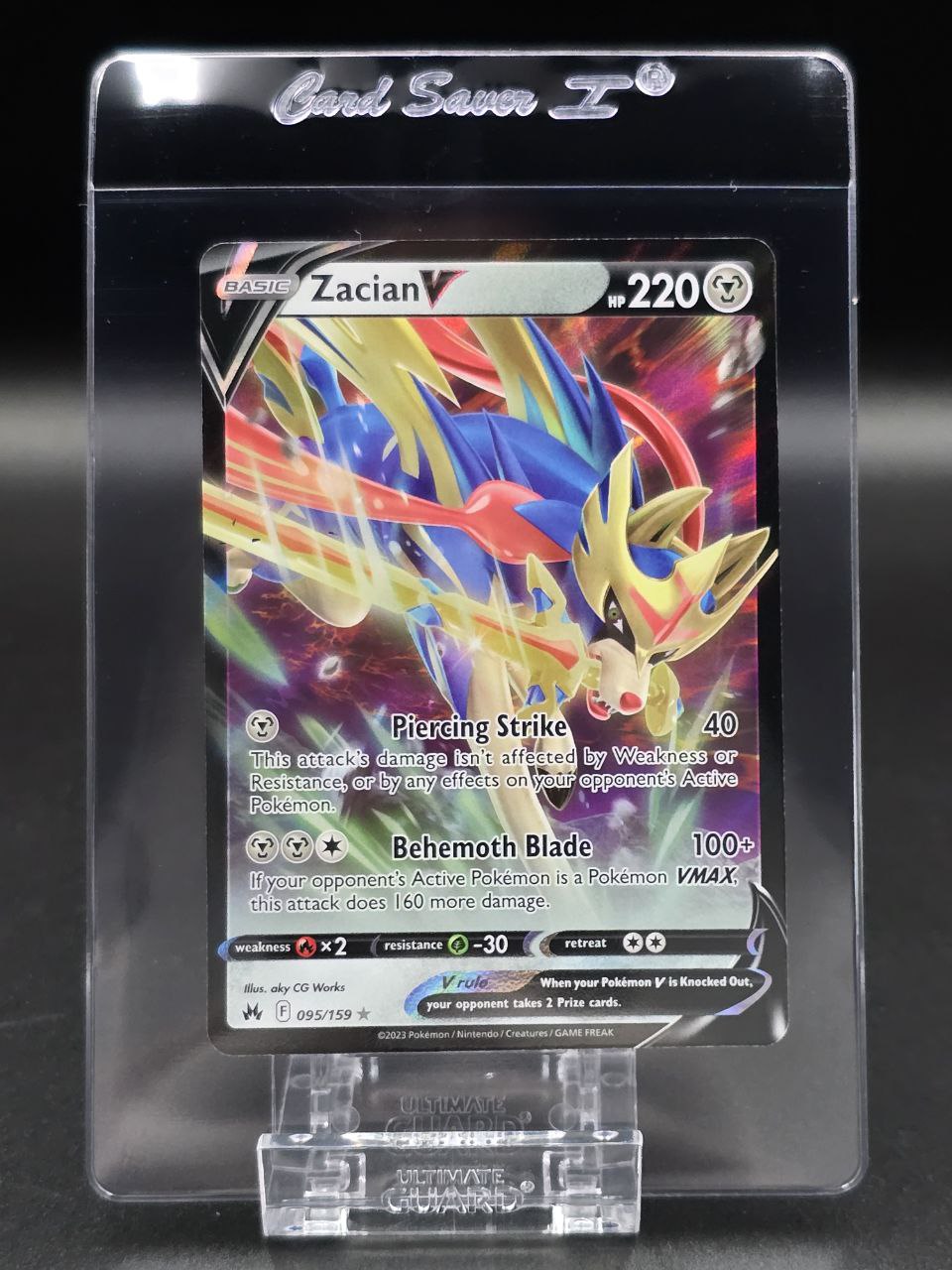 Zacian V #95 Crown Zenith NM / 🇬🇧