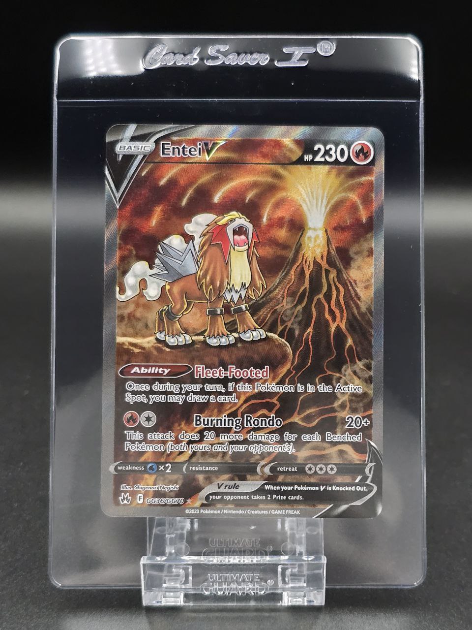 Entei V #GG36 Crown Zenith NM / 🇬🇧