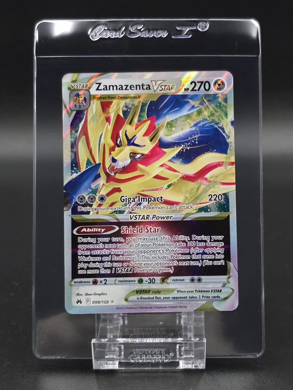 Zamazenta VSTAR #99 Crown Zenith NM / 🇬🇧