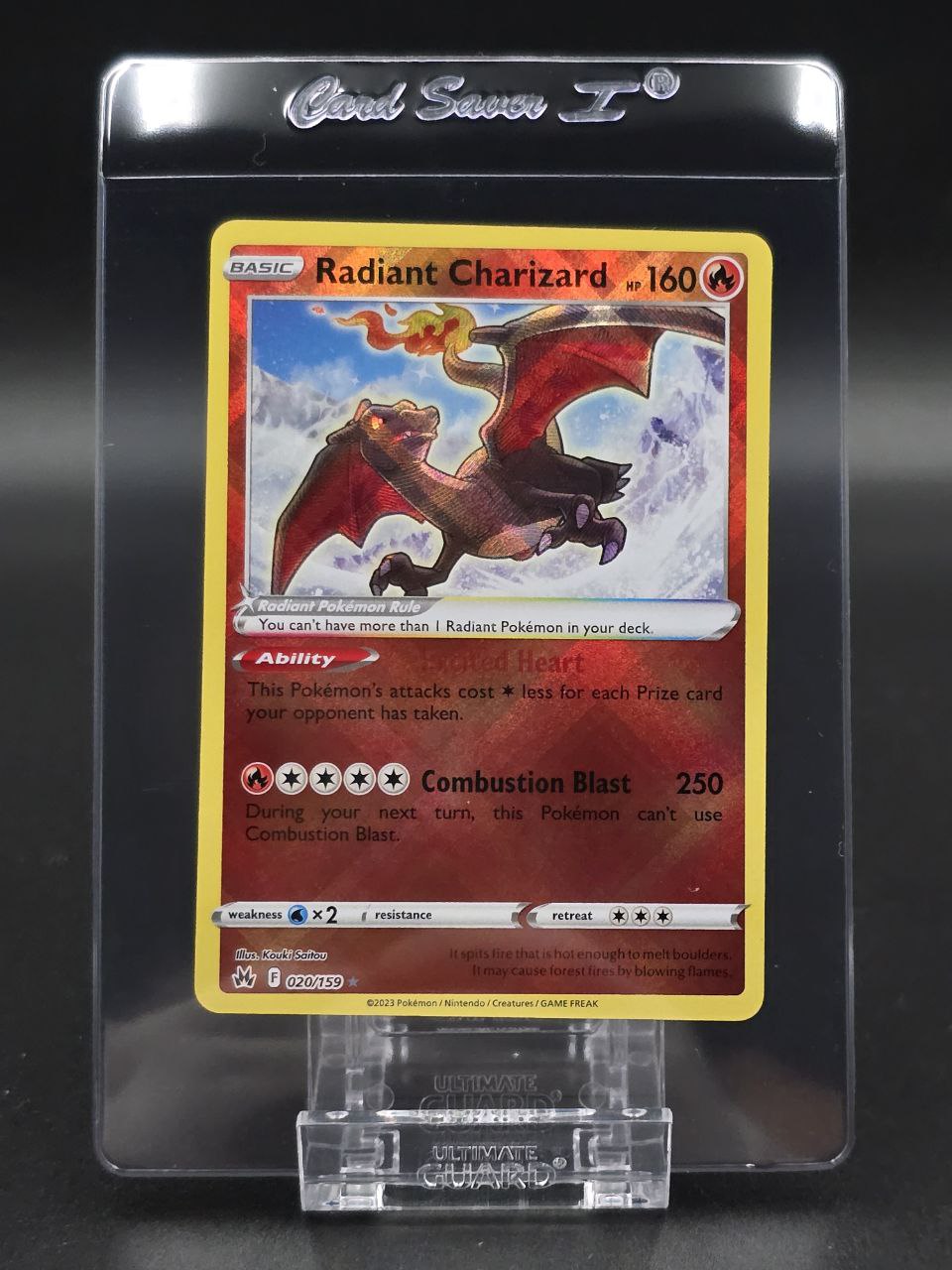 Radiant Charizard #20 Crown Zenith NM / 🇬🇧