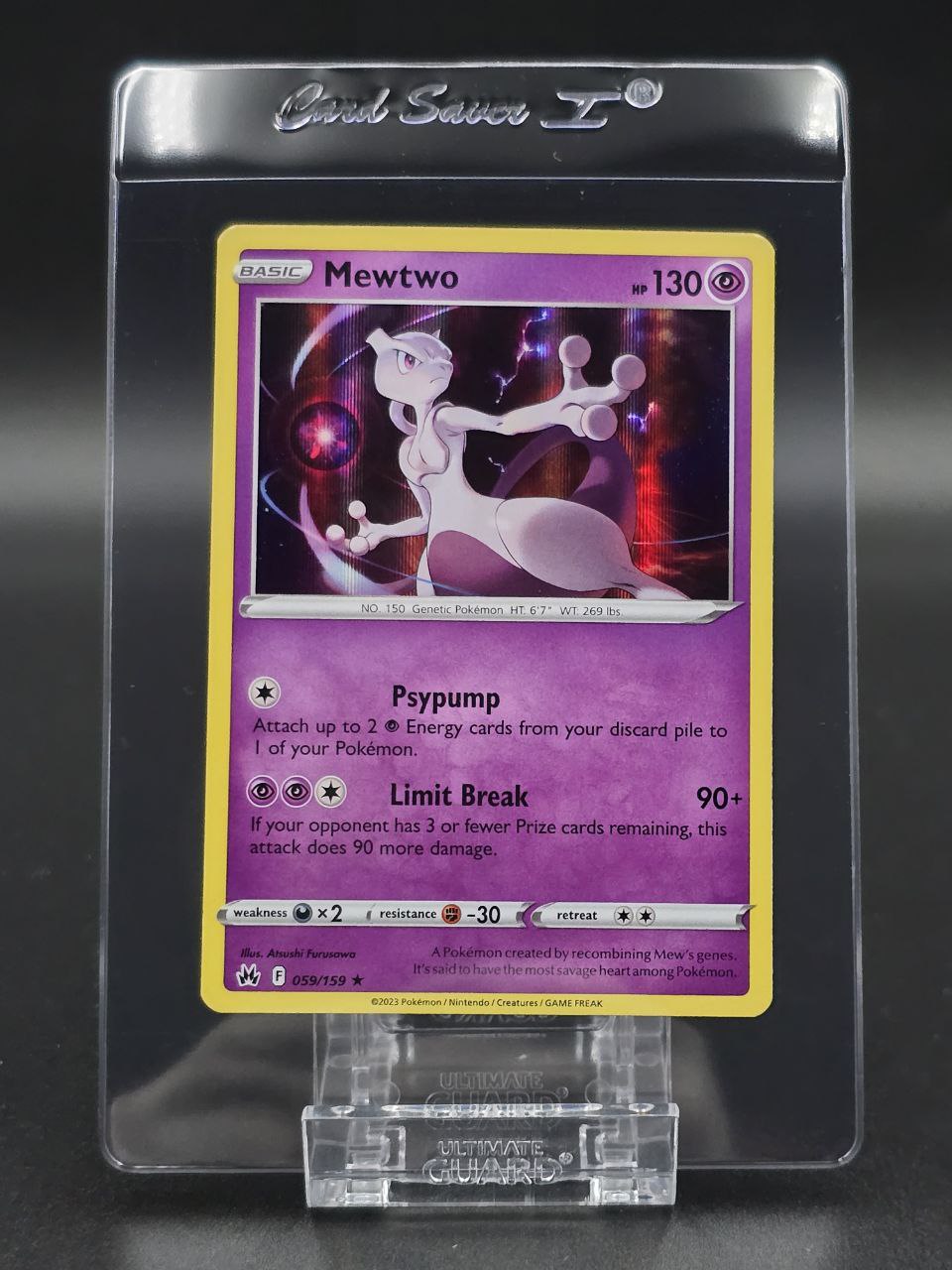 Mewtwo #59 Crown Zenith NM / 🇬🇧