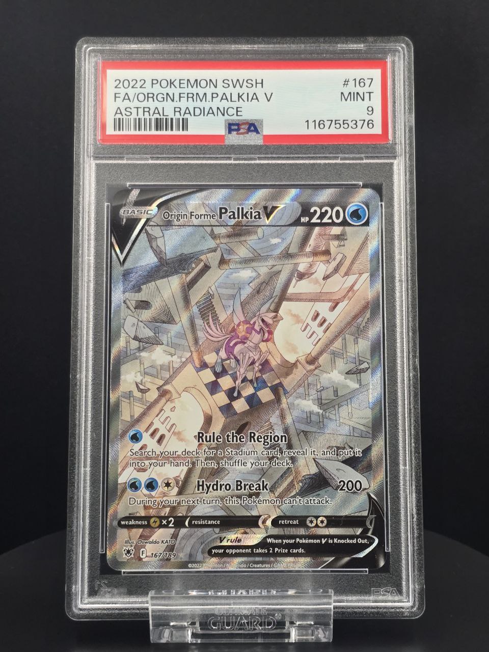 Origin Forme Palkia V #167 Astral Radiance PSA 9 / 🇬🇧