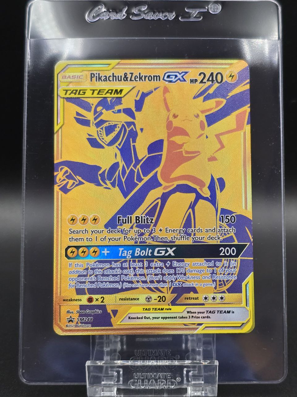 Pikachu & Zekrom GX #SM248 Promo NM / 🇬🇧