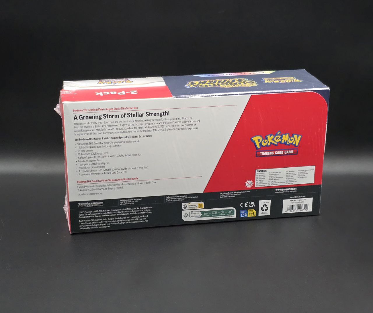 1x Surging Sparks Elite Trainer Box (2 Packs ETB+Bundles) / 🇬🇧
