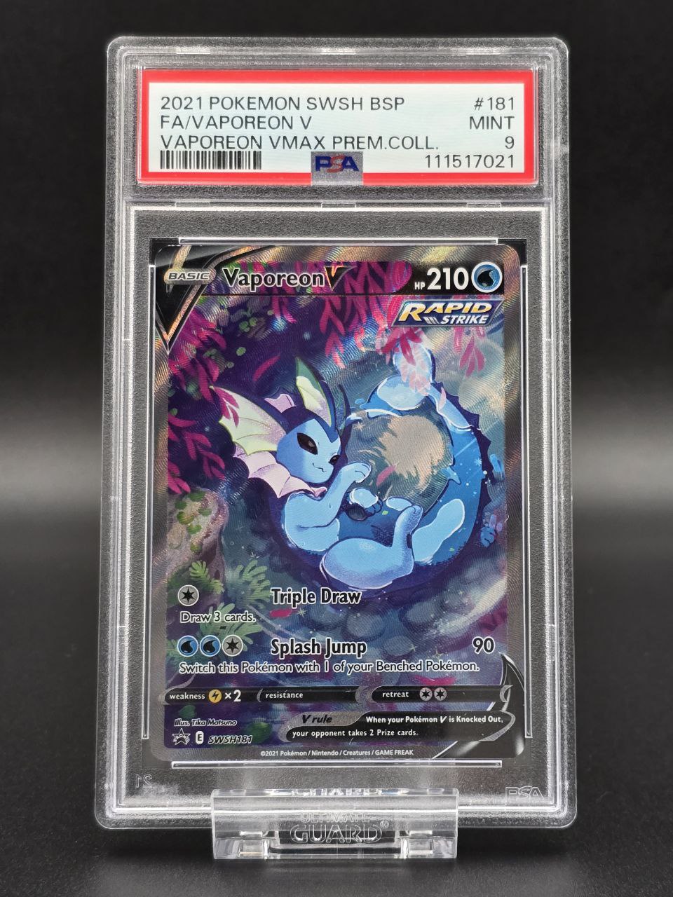 Vaporeon V #SWSH181 Promo PSA 9 / 🇬🇧