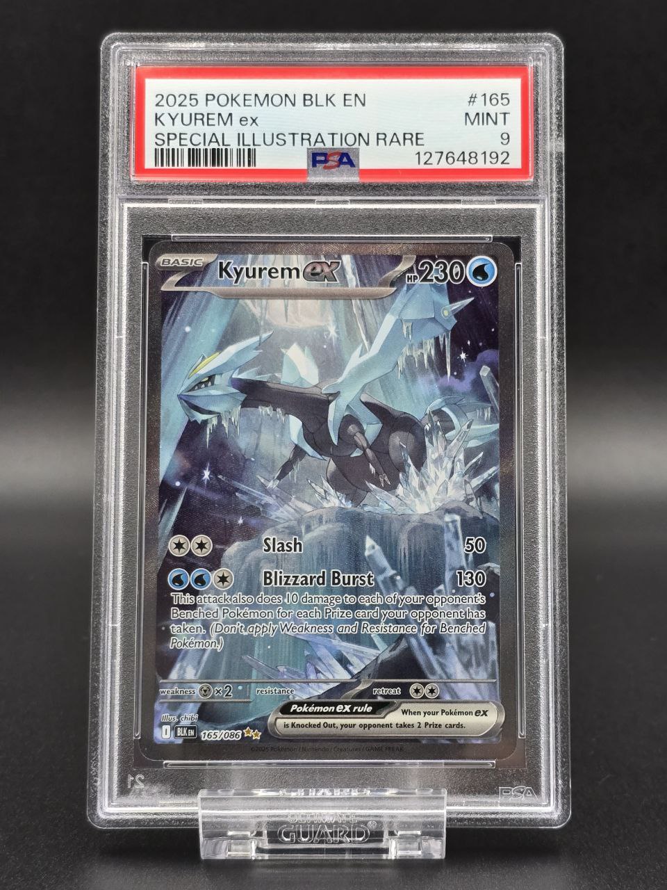 Kyurem ex #165 Black Bolt BLK PSA 9 / 🇬🇧