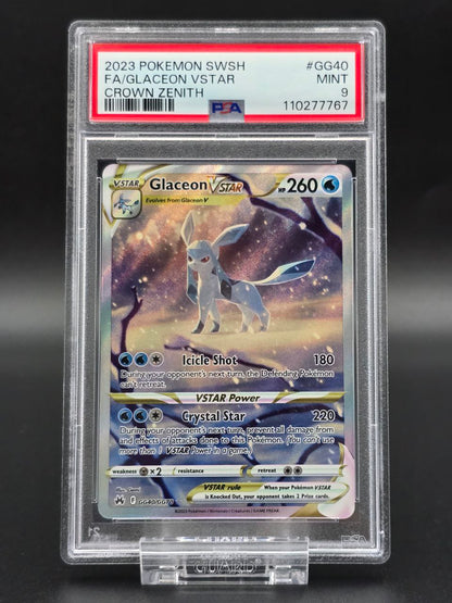 Glaceon VSTAR #GG40 Crown Zenith PSA 9 / 🇬🇧