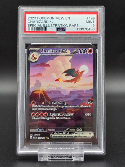 Charizard ex #199 Scarlet & Violet 151 MEW PSA 9 / 🇬🇧