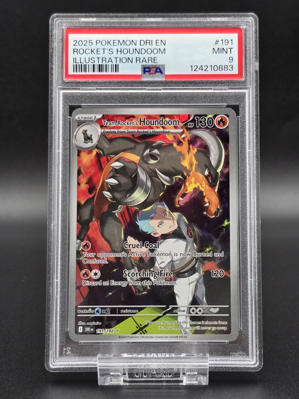 Team Rocket's Houndoom #191 Destined Rivals DRI PSA 9 / 🇬🇧