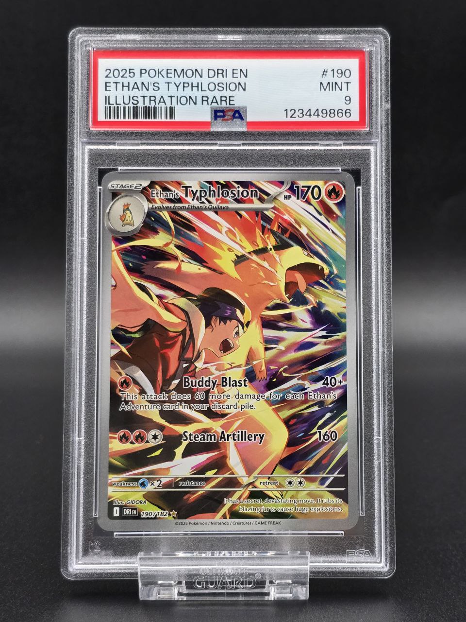 Ethan's Typhlosion #190 Destined Rivals DRI PSA 9 / 🇬🇧