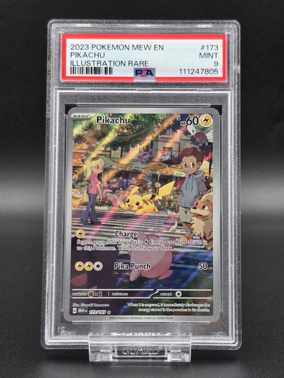 Pikachu #173 Scarlet & Violet 151 MEW PSA 9 / 🇬🇧