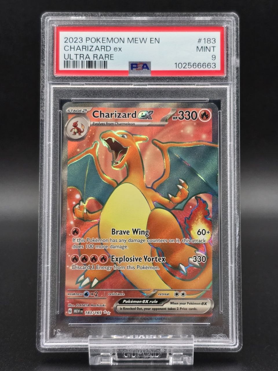 Charizard ex #183 Scarlet & Violet 151 MEW PSA 9 / 🇬🇧