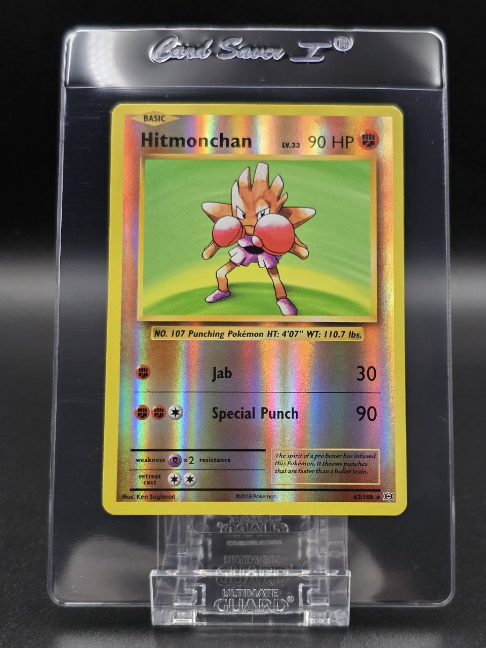 Hitmonchan [Reverse Holo] #62 XY Evolutions NM / 🇬🇧