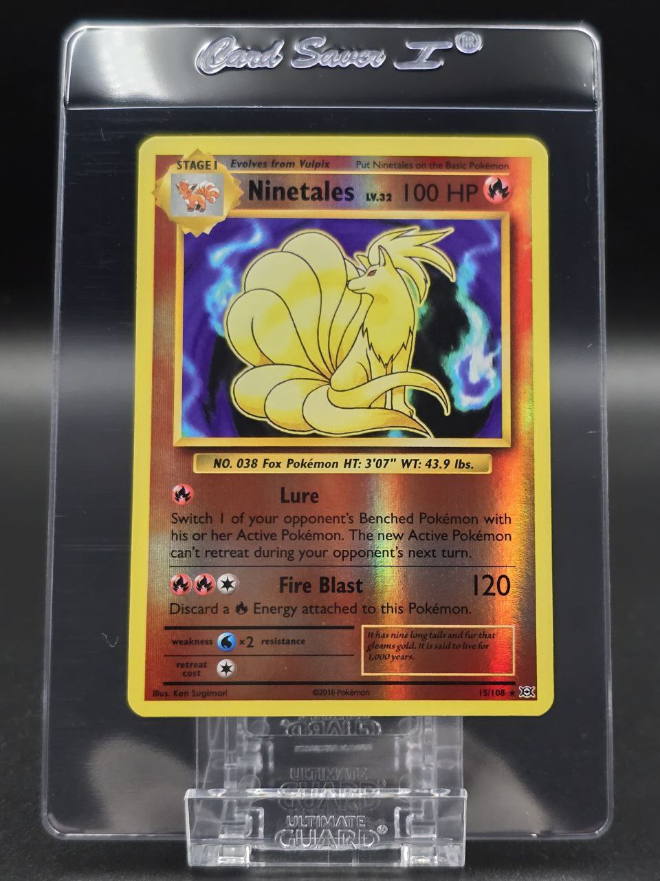 Ninetales [Reverse Holo] #15 XY Evolutions NM / 🇬🇧