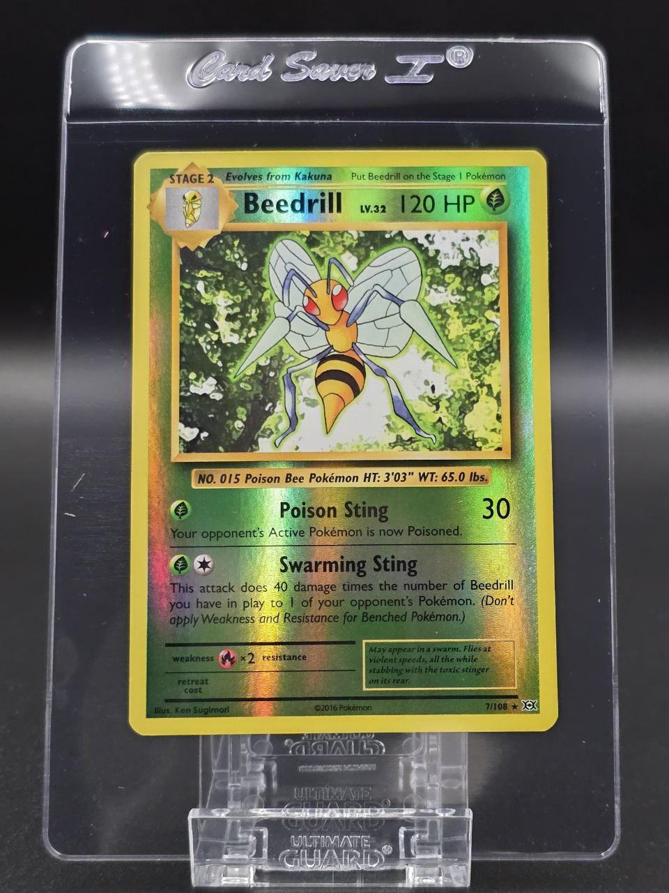 Beedrill [Reverse Holo] #7 XY Evolutions NM / 🇬🇧