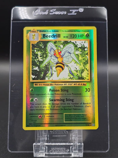 Beedrill [Reverse Holo] #7 XY Evolutions NM / 🇬🇧