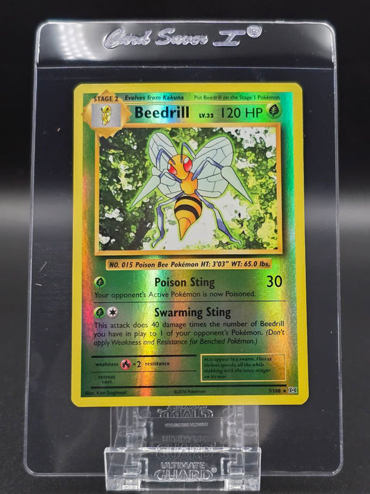 Beedrill [Reverse Holo] #7 XY Evolutions NM / 🇬🇧
