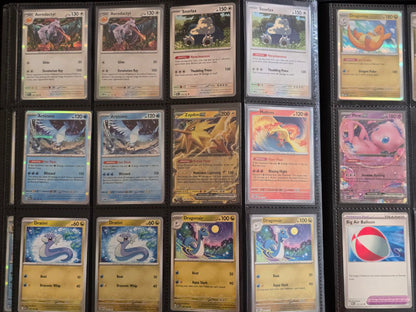 Binder Vault X - Base set 1 to 165 Pokémon 151 MEW / 🇬🇧