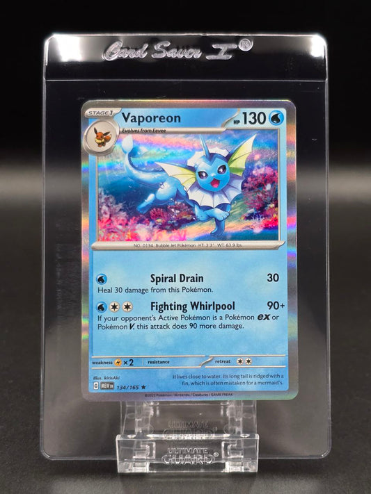 Vaporeon [Holo] #134 Scarlet & Violet 151 MEW NM / 🇬🇧