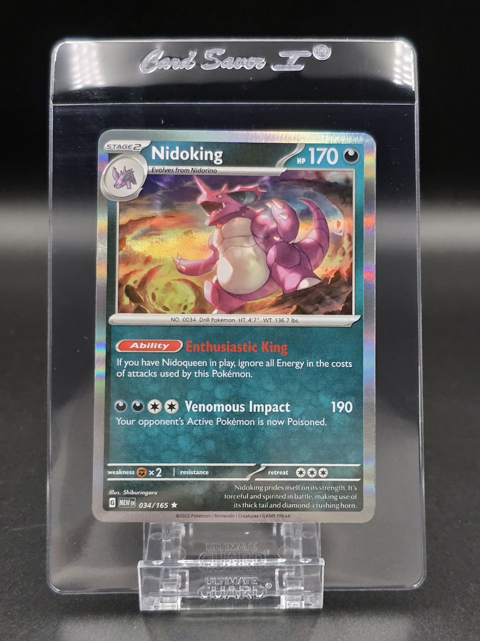 Nidoking [Holo] #34 Scarlet & Violet 151 MEW NM / 🇬🇧