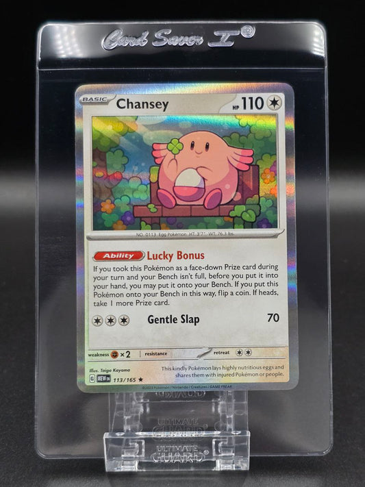 Chansey [Holo] #113 Scarlet & Violet 151 MEW NM / 🇬🇧