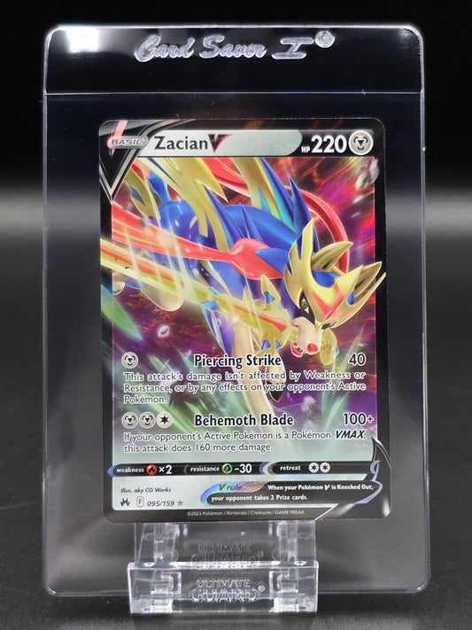 Zacian V #95 Crown Zenith NM / 🇬🇧