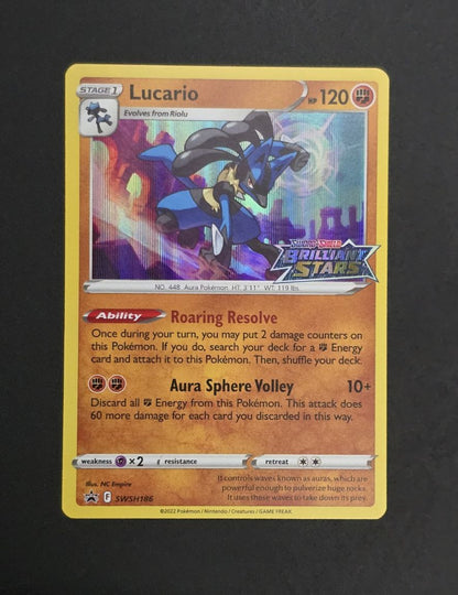 Lucario #SWSH186 [Stamped] Promo NM / 🇬🇧