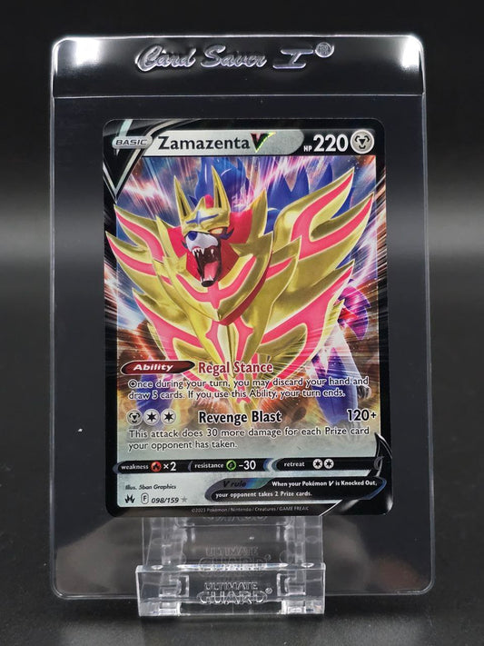 Zamazenta V #98 Crown Zenith NM / 🇬🇧