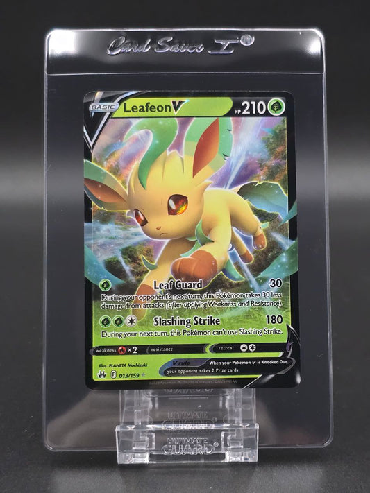 Leafeon V #13 Crown Zenith NM / 🇬🇧