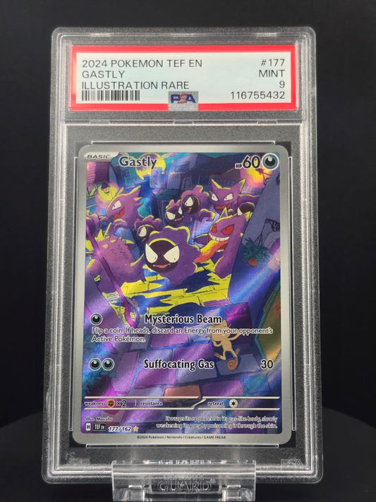 Gastly #177 Temporal Forces TEF PSA 9 / 🇬🇧