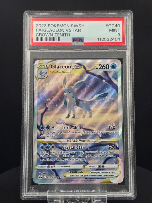 Glaceon VSTAR #GG40 Crown Zenith PSA 9 / 🇬🇧