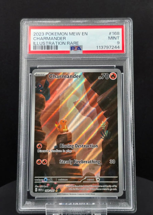 Charmander #168 Scarlet & Violet 151 MEW PSA 9 / 🇬🇧