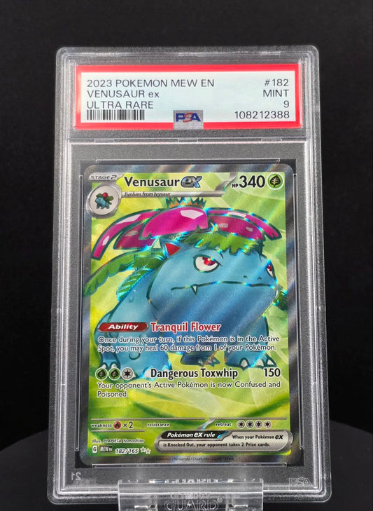 Venusaur ex #182 Scarlet & Violet 151 MEW PSA 9 / 🇬🇧