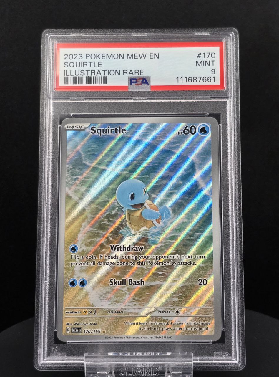 Squirtle #170 Scarlet & Violet 151 MEW PSA 9 / 🇬🇧