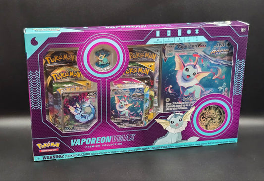 1 x Vaporeon VMAX Premium Collection box (First Print) / 🇬🇧