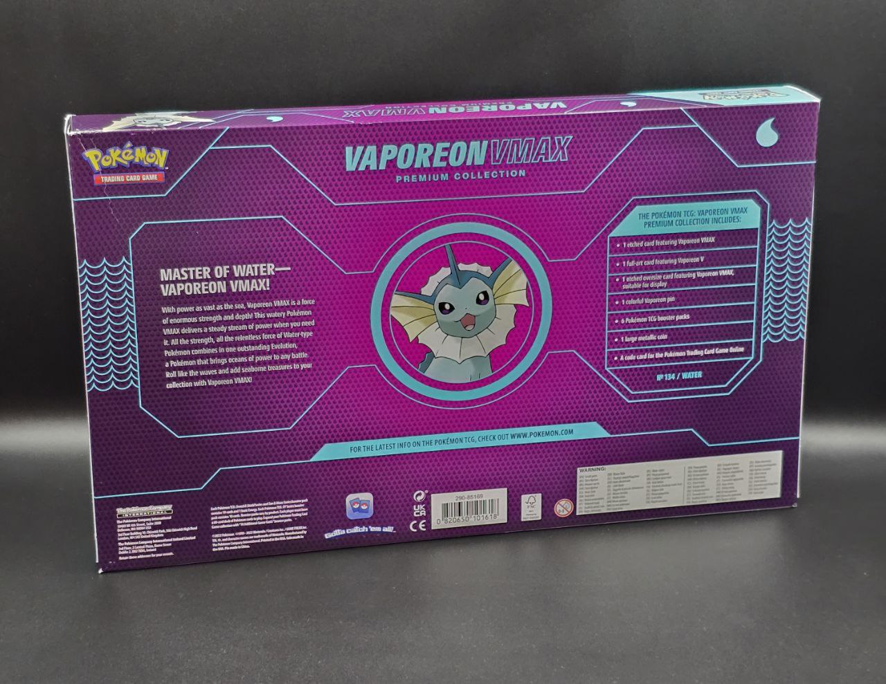 1 x Vaporeon VMAX Premium Collection box (First Print) / 🇬🇧