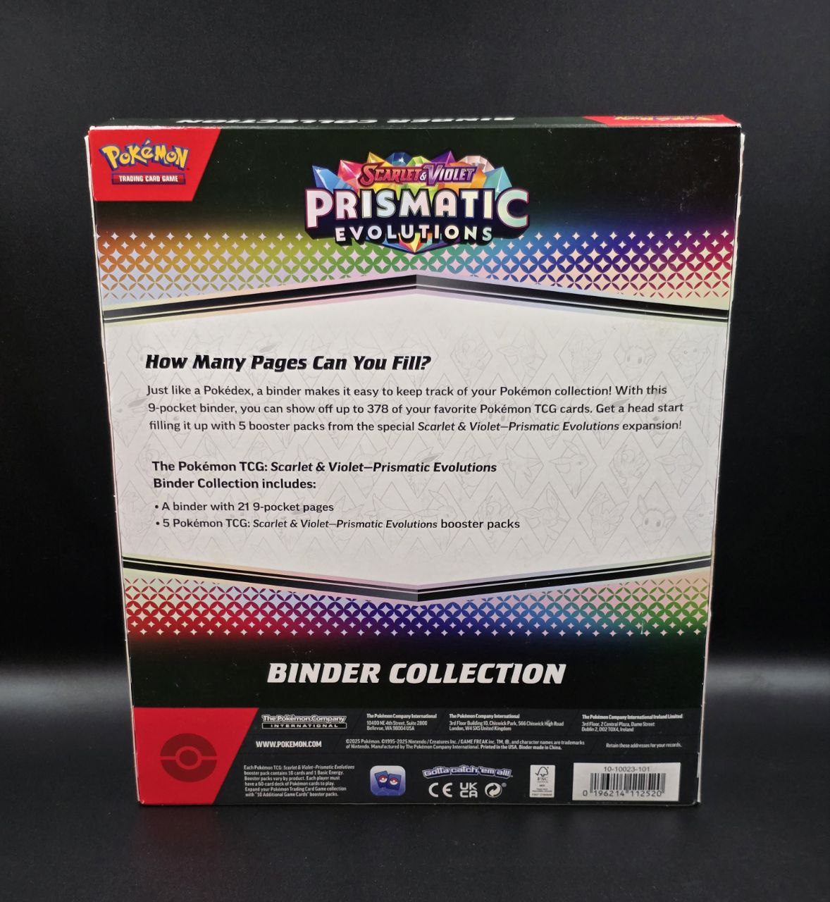 1 x  Prismatic Evolutions Binder Collection / 🇬🇧