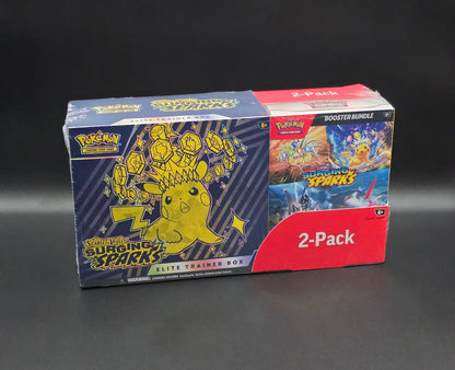 1x Surging Sparks Elite Trainer Box (2 Packs ETB+Bundles) / 🇬🇧